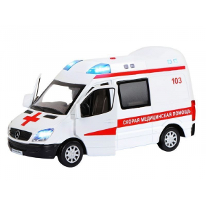 1:32 Mercedes Sprinter Скорая помощь c инерционным механизмом